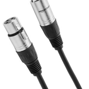 AmazonBasics XLR Male to Female Microphone Cable – 25 Feet